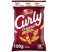 Vico Curly - Curly Peanuts 100g - Delicious Peanuts Chips - Ideal for Aperitif - 100g Format - Pack of 4