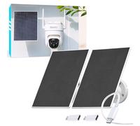 Vicohome 5V Solar Panels for Security Cameras for Bird Feeder 23% Energy Conversion Rate,9.8Ft Cable, USB C & Micro-USB Compatible, Weather Resistant, 360° Adjustable Bracket, for Tapo Eufy Aosu .etc