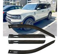 VICOJETOR 94713 Sunproof Waterproof Side Window Wind Deflector, 4pcs Tape On Protective Replacements Rain Guards, Window Visors fit for 2021-2023 Ford Bronco Sport