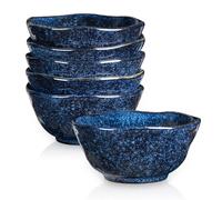 vicrays Ceramic Small Dessert Bowls Set - 10 oz, Set of 6, Microwave, Oven and Dishwasher Safe, for Rice, Ice Cream, Soup, Snacks, Cereal, Chili, Side