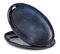 vicrays Serving Platter Ceramic Tray Plates Extra Large Oval 14.5 Inch Porcelain Dinner Plates Long Serving Dish Set Entertaining Party Restaurant Food Meat Sushi Fish Turkey Platter