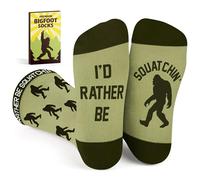 VICRAZY Bigfoot Gifts for Men, Women - Bigfoot Sasquatch Socks, Gifts for Dad, Husband, Grandpa - Stocking Stuffers for Men, Bigfoot02, One Size