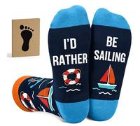VICRAZY Sailing Gifts for Men - Boating Fun & Sailboat Accessories, Perfect Christmas Gifts and Stocking Stuffers for Men, Silly Socks as Men's gifts, Ideal for Boaters and Sailors