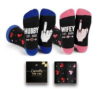 VICRAZY Wedding Gifts Socks - Unique Mr and Mrs Gifts, Bride & Groom Presents, Perfect Newlywed & Engagement Presents For Couples, Wifey & Husband Surprises, Christmas Ideas for Couples 2025