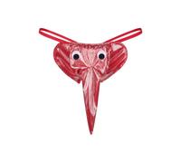 VicSec Men's Thongs Reindeer Elk Underwear G-string Mankini Thong Novelty Christmas Costume Underwear Gift for Him (Style 3-Red, One Size)