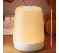 Vicsoon Nursery Night Light, Touch Bedside Lamp, RGB Color Changing, Dimmable, Sleep Aid, Kids Breastfeeding LED Night Lamp