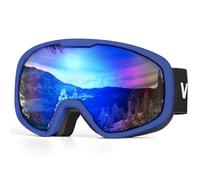 Victgoal Ski Goggles Men Women Snowboard Goggles Anti-Fog OTG Designed Goggles with UV Protection Spherical Lens for Winter Snow Sports Skiing Snowboarding (Blue lens/Blue frame)