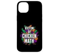 Victim Of Chicken Math Funny Backyard Poultry Farmer Case for iPhone 14 Plus