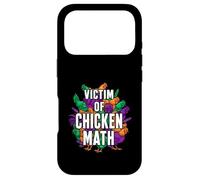 Victim Of Chicken Math Funny Backyard Poultry Farmer Case for iPhone 17 Pro