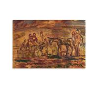 Victims of War (Refugees) 1944 by Cyprián Majerník - Expressionist Poster Featuring Refugee Figures, Horse And Cart for Wall Decor Picture Print Wall Art Painting Canvas Artworks Gift Idea Room Aesthe