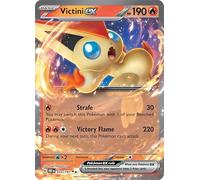 Victini ex 033/197 Double Rare Pokemon Card (SV Obsidian Flames) + 1x TitanCards® Toploader