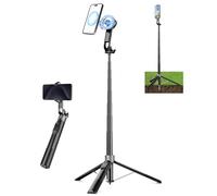 Victiv 70" Magnetic Golf Tripod for iPhone, All-in-One Selfie Stick Phone Tripod Tall with Metal Stake, Portable Travel tripod Stand for Selfies/Video Recording/Live, Compatible with iPhone & Android