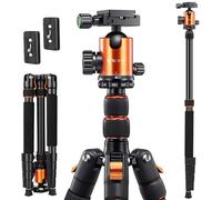 Victiv Camera Tripod Aluminum 81 inch, Tall Monopod for DSLR with 36mm Ball Head, Heavy Duty Tripods Supports up to 22 lbs, Compact Travel Tripod with Phone Holder and Carry Bag - Orange