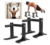 Victoam 2-in-1 Pull Up Bar & Push Up Stands, Foldable Push Up Bars with Adjustable Length, Heavy Duty 200KG Capacity, Push Up Handles Parallettes Bars for Upper Body Workout