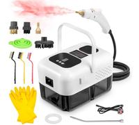 Victoam New 2500W Handheld Steam Cleaner, 9 Adjustable Speeds, Includes 9 Accessories, 1.2L Large Water Tank, for Kitchen Bathroom Patio Tile Grout Floor Car Detailing (White)