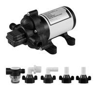 Victoam RV Fresh Water Pump, 12V DC Caravan Water Pump - 50PSI 12.5L/GPM Self-Priming Diaphragm Water Booster Pump with Pressure Switch and Check Valve, Low Noise, for RV Yacht Boat Garden Irrigation