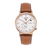VICTOIA Hyde Men's Watch Quartz Chronograph Fashion Business Luxury Genuine Leather Waterproof Watch for Men (Brown)