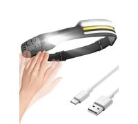 Victoper 2025 Updated LED Sensor Head Torch 1000 Lumens, 11 Modes, 3 Light Strips, IPX4 Waterproof Rechargeable Headlamp