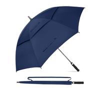 Victoper Golf Umbrella Windproof 62 Inch Oversized Double Vented Canopy Automatic Open Large Outdoor Sun Protection Rain Umbrellas for 2-3 Men Blue