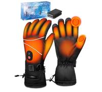 Victoper Heated Gloves 2025 Upgrade for Men & Women, Rechargeable Waterproof Windproof Electric Winter Gloves with 3 Adjustable Heat Levels for Motorcycle, Skiing, Cycling & Gift Use (M)