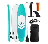Victoper Inflatable Stand Up Paddle Board Surfboard Complete with Premium Paddle Board Accessories Wide Stable Non-Slip Paddle Boards for All Skill Yoga (10'6x32"x6" / 320x81x15cm/green new)