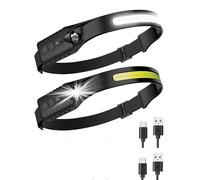 Victoper Lumi Light Led Headband 2Pack Super Bright 230° Adjustable Headlight with Motion Sensor 7 Lighting Modes & IPX4 Head Torch for Camping Running Fishing Lumilight Head Torch