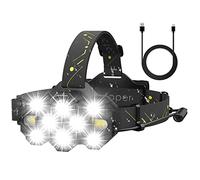 Victoper Rechargeable Head Torch -Upgraded Super Bright 22000 Lumen 10 LED 10 Modes Head Torches LED Rechargeable Headlight IPX4 Headlamp Hands-Free Flashlight for Camping Fishing