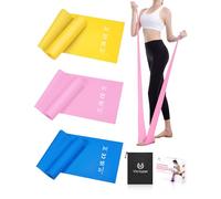 Victoper Resistance Bands Set - 3 Levels, Elastic Bands for Men & Women - Pilates, Stretch & Yoga