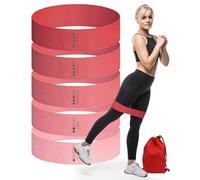 Victoper Resistance Bands,Upgraded 2024 Fabric Latex Resistance Band 5-Level Exercise Band Workout Fitness Bands for Hips for Beginners Strength Training Pilates Training Physiotherapy Stretching Yoga