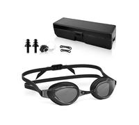Victoper Swimming Goggles, Anti Fog No Leaking UV Protection Swimming Goggles with Replaceable Silicone Nose Bridge Adjustable Silicone Strap Goggles Adults for Men Women Youth Kids