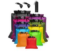 Victoper Waterproof Dry Bag Set 10 Pcs, Large Capacity Ripstop Dry Bag Waterproof in 8L 5L 3.5L 3L 2.5L 1.5L Organizer Storage Bags for Outdoor Hiking Camping Fishing Cycling (Multicolor)
