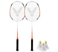 VICTOR 650 Badminton Racket Twin Set & Shuttlecocks