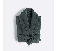 Victor Adult Shawl Bathrobe in Combed Cotton 400g/m2 cedar green
