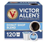 Victor Allen Coffee Donut Shop Blend, Medium Roast, Single Serve Pods for Keurig K-Cup Brewers, 120 Count