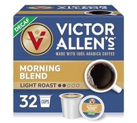 Victor Allen's Coffee Decaf Morning Blend, Light Roast, 32 Count, Single Serve Coffee Pods for Keurig K-Cup Brewers