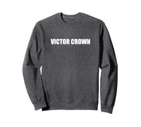 Victor Crown Sweatshirt, Adult Unisex, Dark Heather Grey, XXL