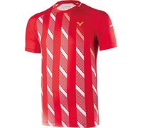 Victor Denmark Badminton Shirt, Unisex, 659/5/8, red, XL