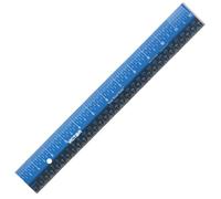 Victor Easy Read Stainless Steel Ruler, Standard/Metric, 12" Long, Blue