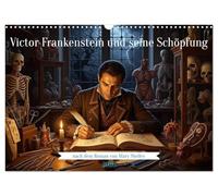 Victor Frankenstein and his creation UK-Version (Wall Calendar 2026 DIN A3 Landscape), CALVENDO 12 Month Wall Calendar