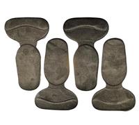 Victor George Homes Heel Cushion Pads Set, 4pc Mesh Adhesive Heel Grips, Shoe Size Reducer Inserts, Insoles for Shoes That are Too Big, Shoe Fillers for Big Shoes (Black)