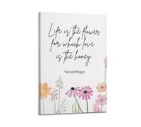 Victor Hugo Quotes PrintCover Poster Art Canvas Gift for Friends Or for Your Own Use Bedroom Living Room Decoration AestheticFrame-style 16x24inch(40x60cm)