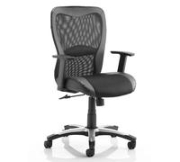 victor ii leather executive office chair in black with arms