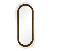 Victor lacquered wood mirror Caramel one size