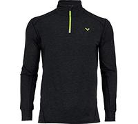 Victor Long-Sleeved Badminton Shirt, Unisex, 592/0/8, black melánge, XL