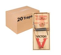 Victor M156-20 Metal Pedal Sustainably Sourced FSC Wood Snap Mouse Trap - 20 Traps