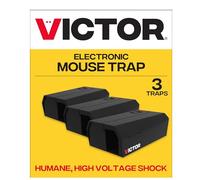 Victor M250BSR-3 Indoor Electronic Humane Mouse Trap - No Touch, No See Electric Mouse Trap - 3 Pack