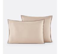 Victor Plain Washed Cotton Satin 300 Thread Count Pillowcase pebbles