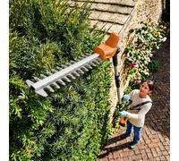 Victor Tools 20V Cordless Telescopic Hedge Trimmer with 2000mAh Battery in Orange Victor Tools Orange