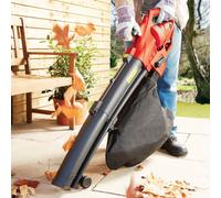 Victor Tools 3200W Electric Leaf Blower Vacuum & Mulcher - 3-In-1 Garden Tool, 35L Bag, 10M Cable & Wheeled Chute