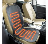 Victor Tools Heated Car Seat Cover 12V Plug In, Fast Warming, Padded For Comfort, Fits Right Hand Drive